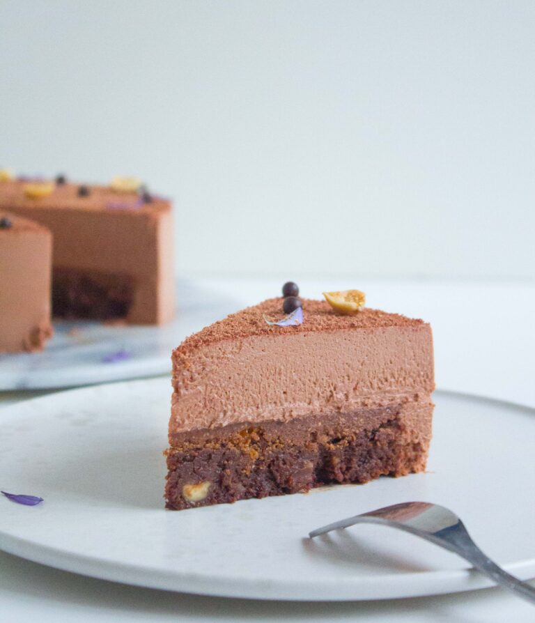 brownie med praliné