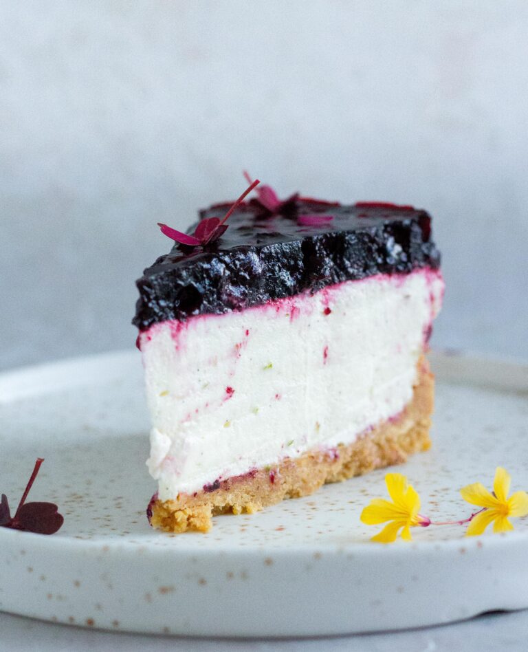 cheesecake med blåbær